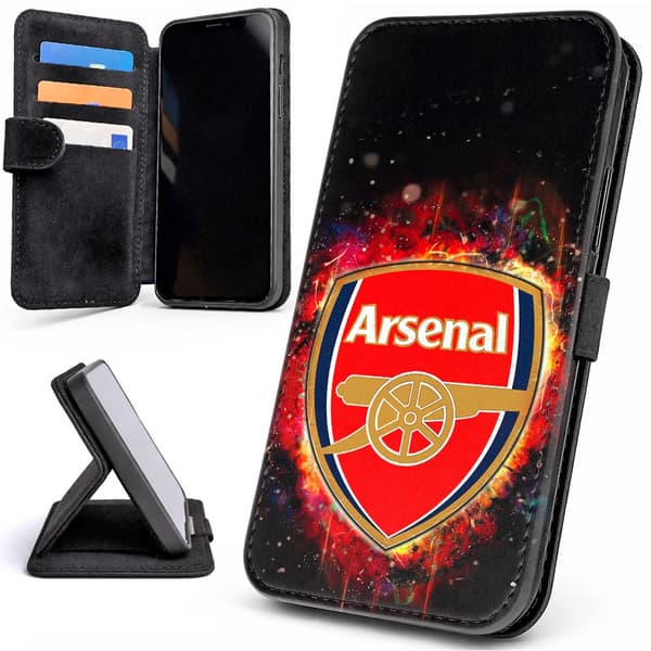 Lommebok Deksel / Mobildeksel til iPhone 15 - Arsenal