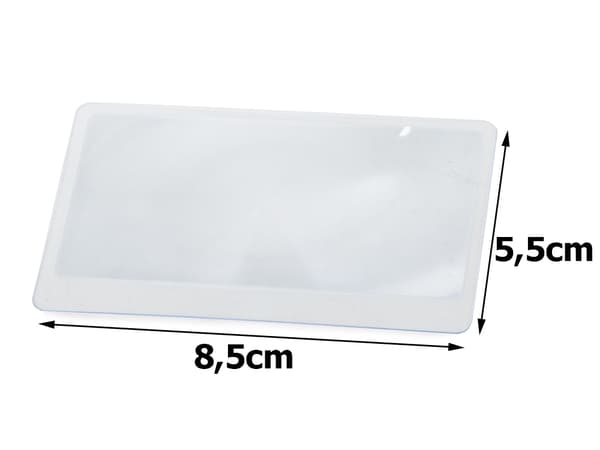 Forstørrelsesglas – 85x55mm – Forstørrelse 1x-5x