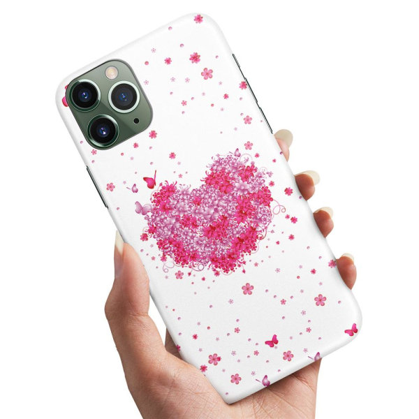iPhone 11 Pro Max - Cover/Mobilcover Blomsterhjerte