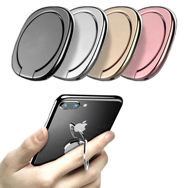 Ohut mobiilisormuskiilto / kännykkäteline / sormusteline mobiililaitteille Pink