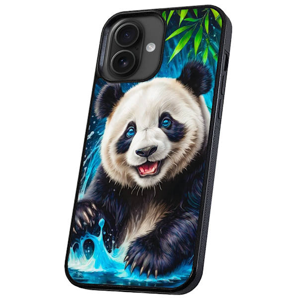 iPhone 16 Plus - Deksel/Mobildeksel Panda