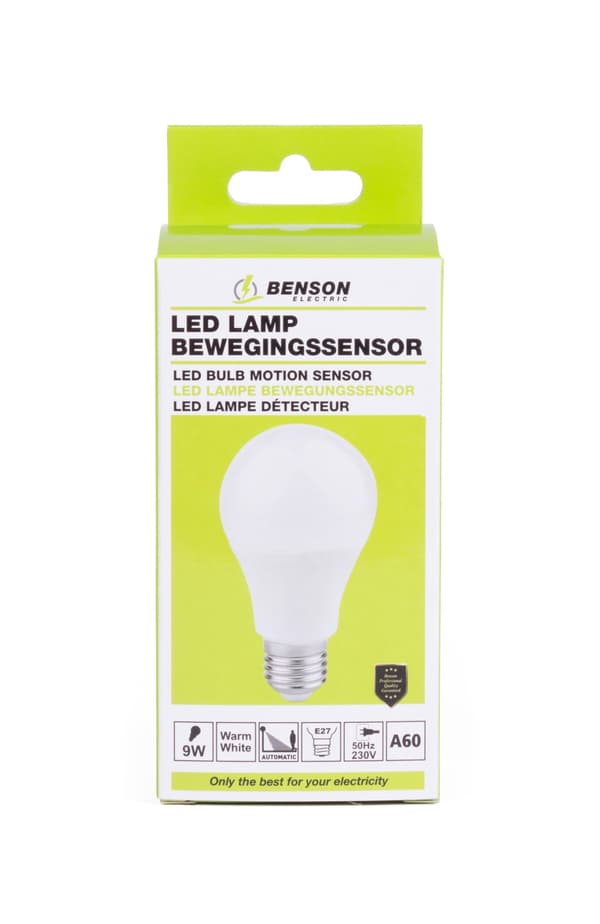 LED-lampa E27 A60 9 W + brytare dimbar varmvit