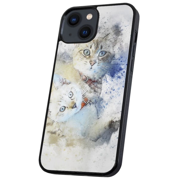 iPhone 13 - Skal/Mobilskal Katter multifärg