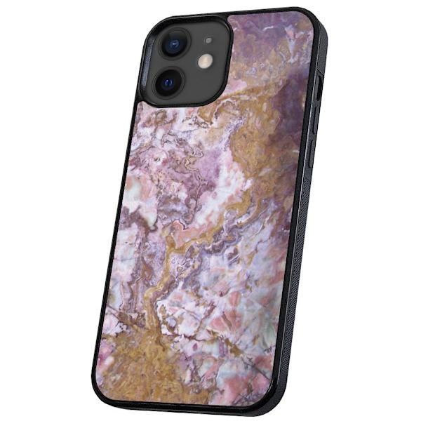 iPhone 12/12 Pro - Deksel/Mobildeksel Marmor Multicolor