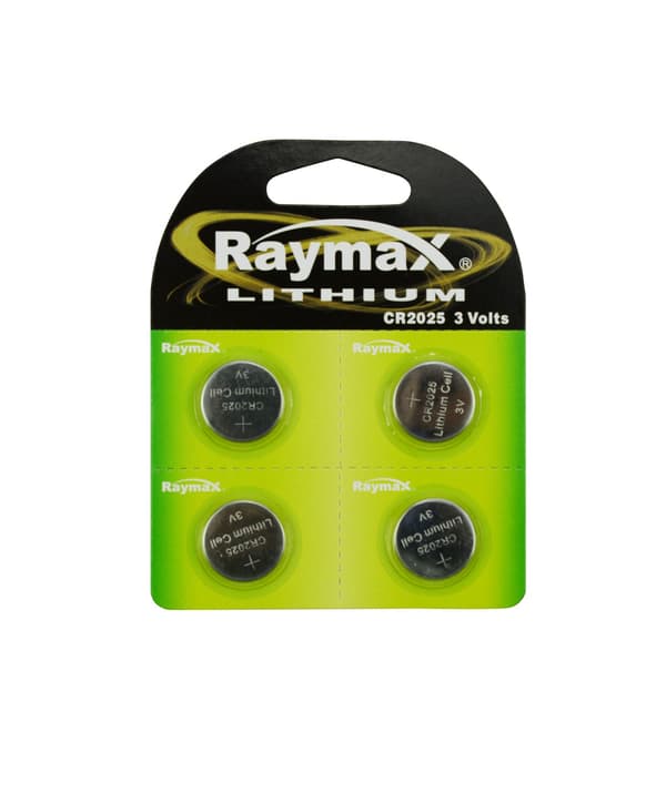 Knappcellsbatteri Raymax CR2025 4 st litium