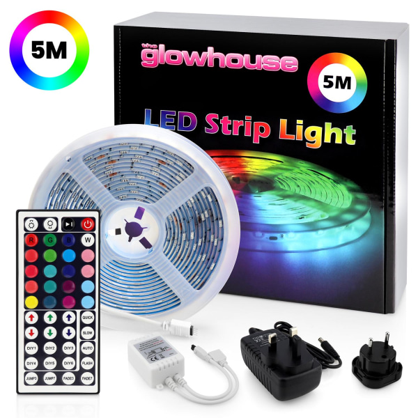 LED-Strip Lights med RGB / Ljusslinga / LED-list - 5 meter multifärg