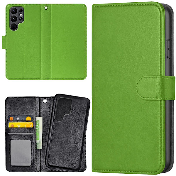 Samsung Galaxy S23 Ultra - Mobilcover/Etui Cover Limegrøn