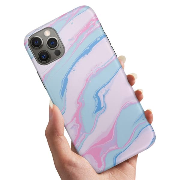 Cover / Mobilcover til iPhone 12 Mini - Marmor Multicolor