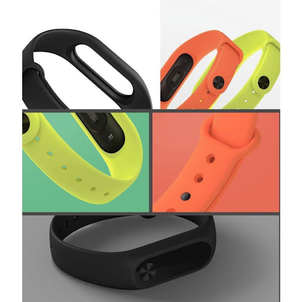 2-Kpl - Xiaomi Mi Band 5/6 - Silikonirannekkeet Multicolor