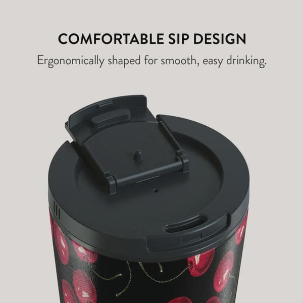 Burga Cherrybomb - Termosmugg med Lock-/Sugrörs set