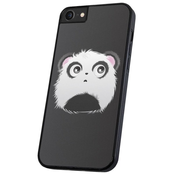 iPhone 6/7/8/SE - Skal/Mobilskal Pandahuvud multifärg
