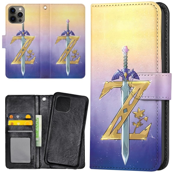 iPhone 12 Pro Max - Plånboksfodral/Skal Zelda