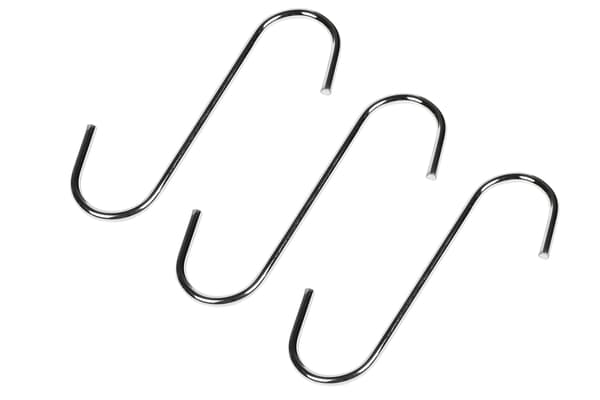 S-krok 100 mm 3-pack krom
