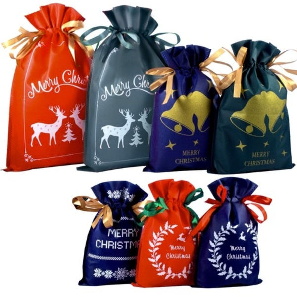 Presentpåsar Set - Jul - 8 st