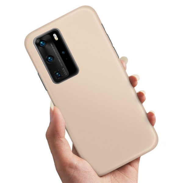Huawei P40 Pro - Cover / Mobilcover Beige Beige
