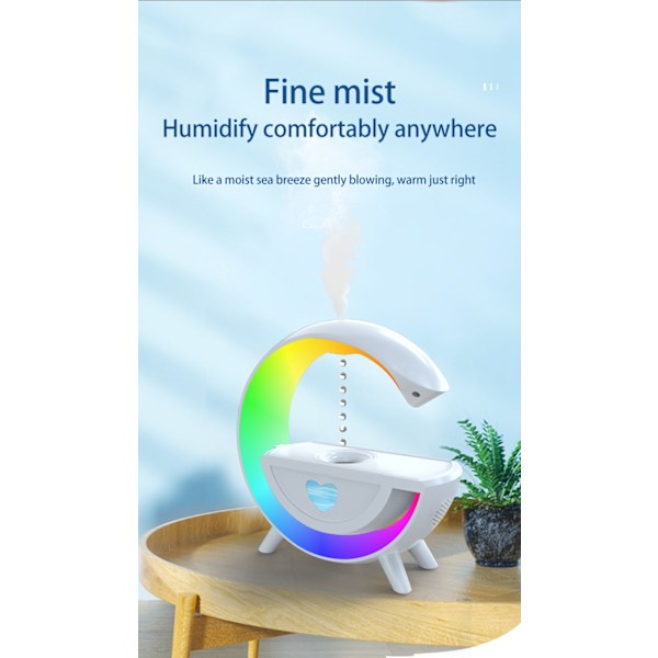 Luftfukter / Nattlampe / Duftspreder - Bluetooth-høyttaler