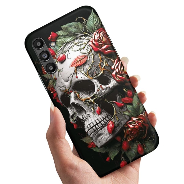 Samsung Galaxy A14 - Deksel/Mobildeksel Skull Roses