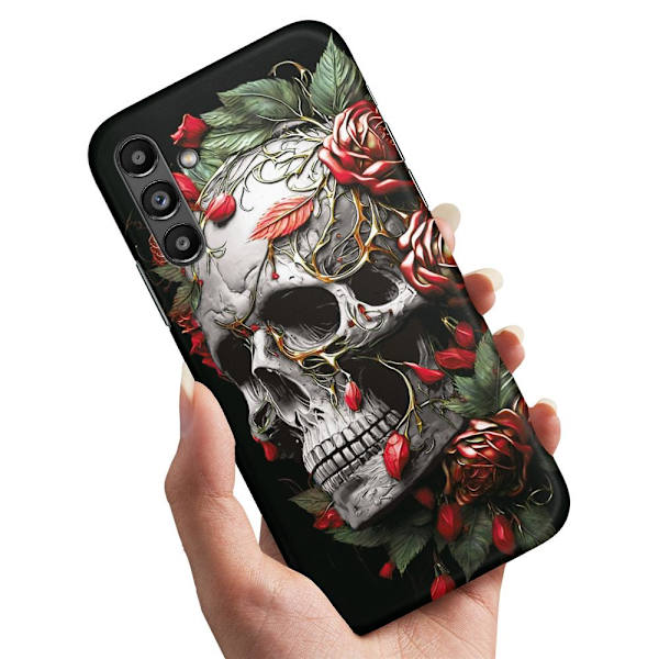 Samsung Galaxy A14 - Skal/Mobilskal Skull Roses