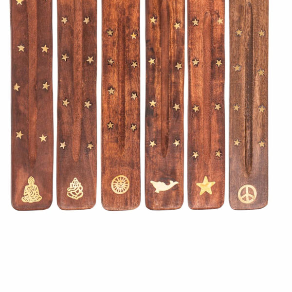 Suitsuketeline Puusta - Teline Suitsukkeelle Brown