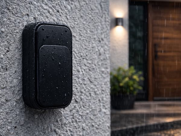Trådlös dörrklocka kinetisk 130 m IP68 Black