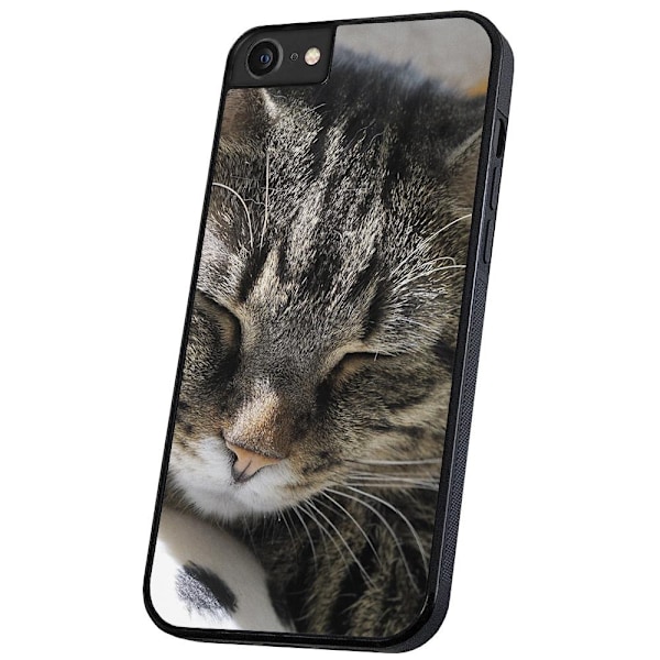 iPhone 16e/17e - Deksel/Mobildeksel Sovende Katt