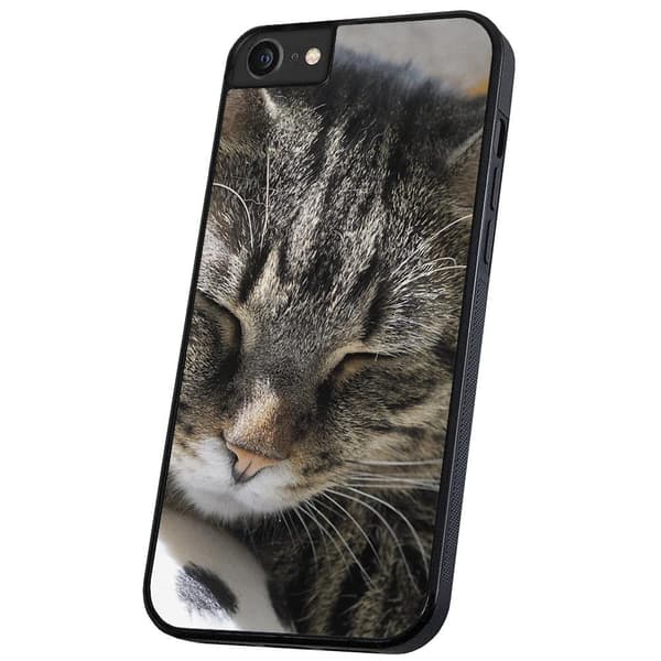 iPhone 16e/17e - Skal/Mobilskal Sovande Katt