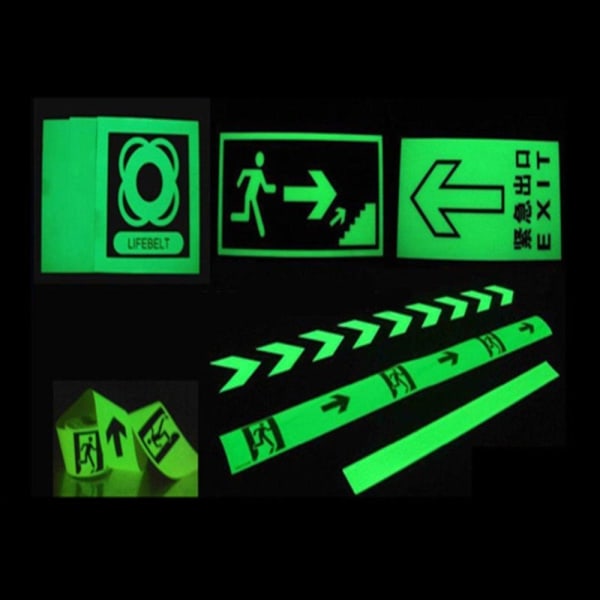 Selvlysende Tape / Glow in the Dark - 2 cm x 3 meter Green