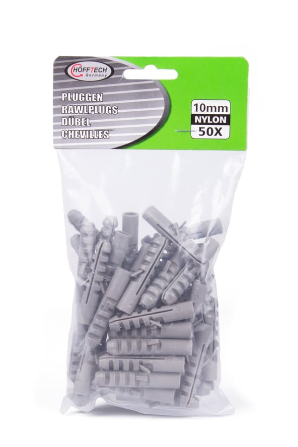 Plugg 10 mm nylon 50 st