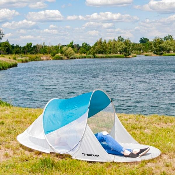 Strandtelt / Pop-Up Telt / Vindbeskyttelse - 220x120x90cm Multicolor