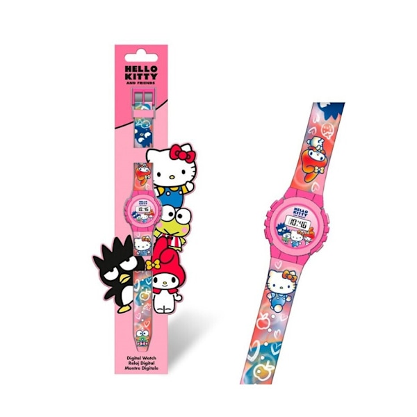 Digital klocka med Hello Kitty-vänner