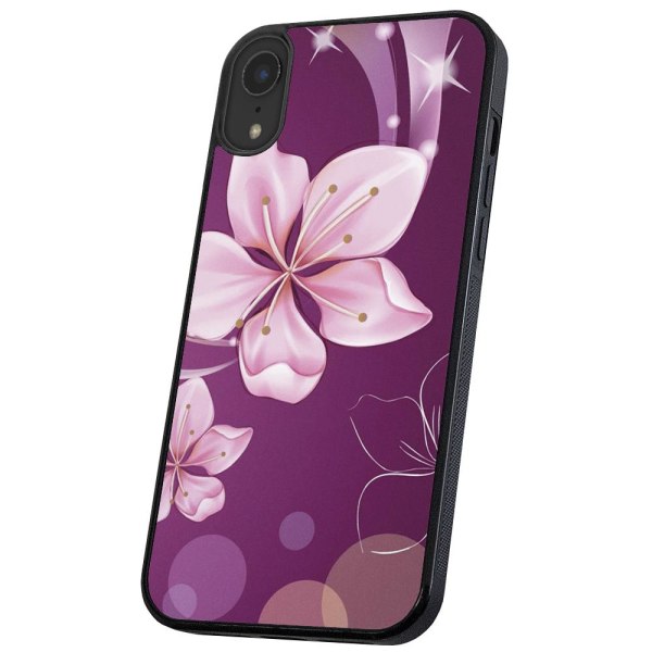 iPhone XR - Kuoret/Suojakuori Valkoinen Kukka Multicolor
