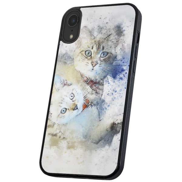 iPhone X/XS - Deksel/Mobildeksel Katter Multicolor