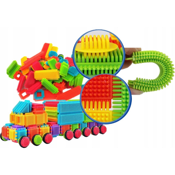 Nopper Byggesæt Legetøj - 192-dele Multicolor