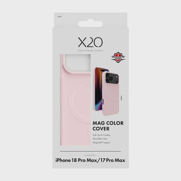 X2O Mag Color Skal iPhone 18 Pro Max/17 Pro Max Ljusrosa