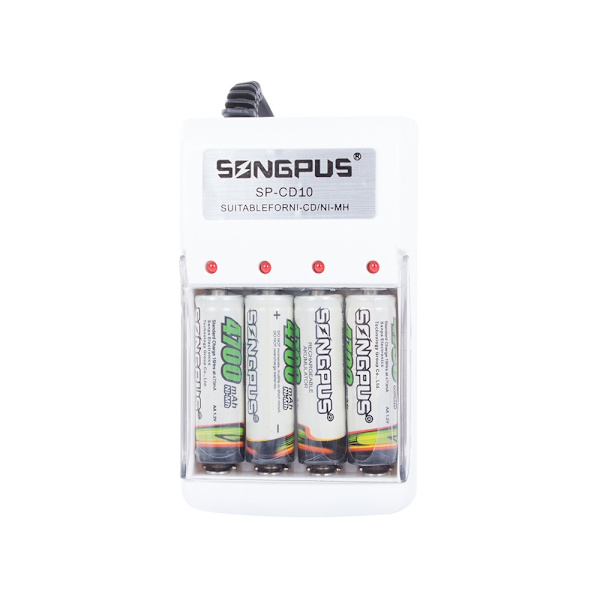 4x Batteriladdare - AA/AAA Batterier