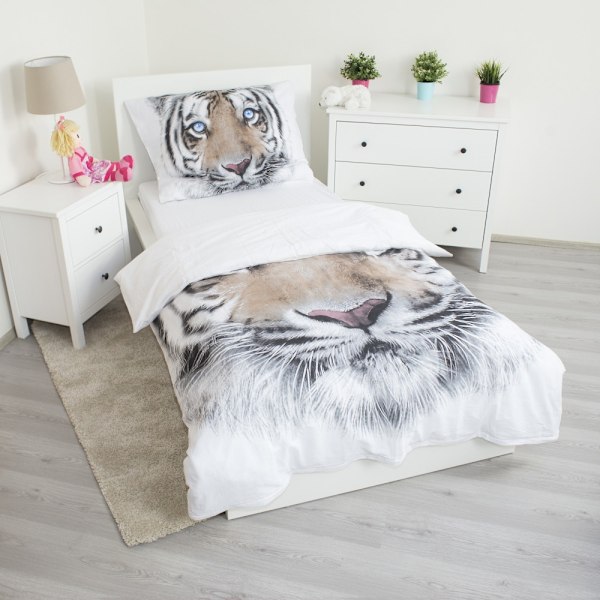 Tigersängkläder, överdrag 140×200 cm, 70×90 cm