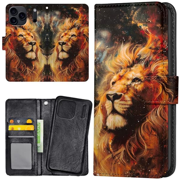 iPhone 17 / 18 Pro Max - Lompakkokotelo/Kuoret Lion