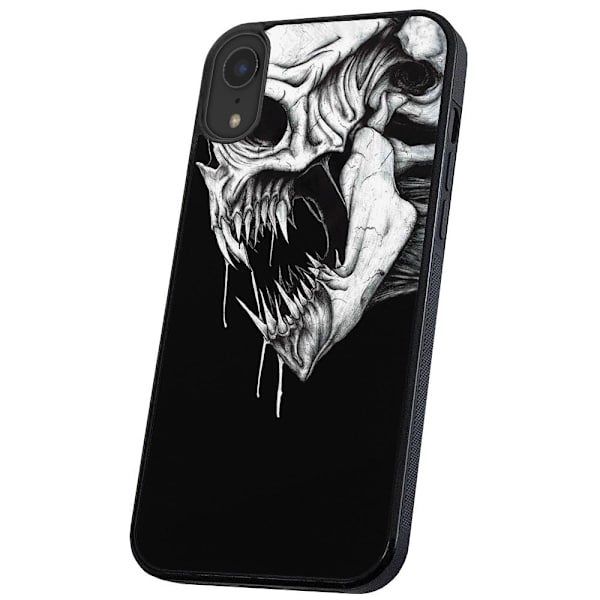 iPhone X/XS - Skal/Mobilskal Döskalle Monster multifärg
