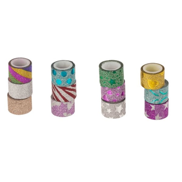 12-Pack - Dekorativ tape til håndværk - Tape Multicolor