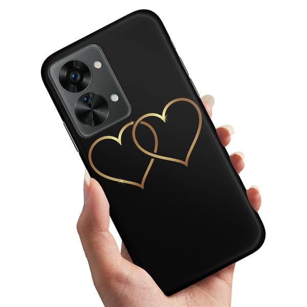 Deksel / Mobildeksel til OnePlus Nord 2T - Double Hearts
