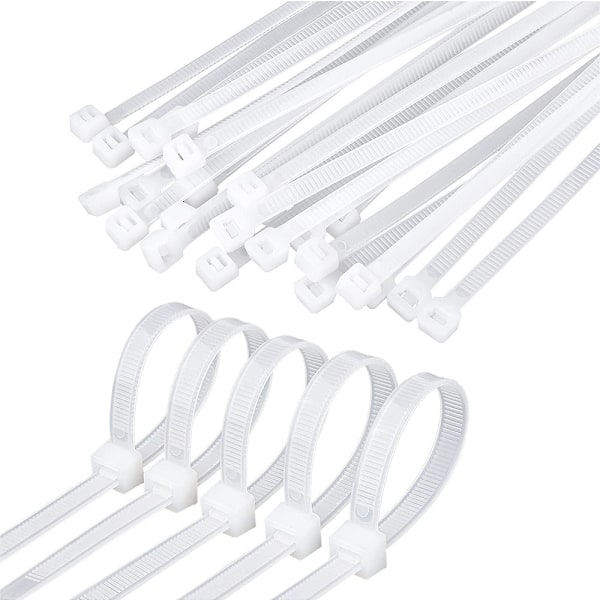 100-Pack Buntband / Kabelband - Vit