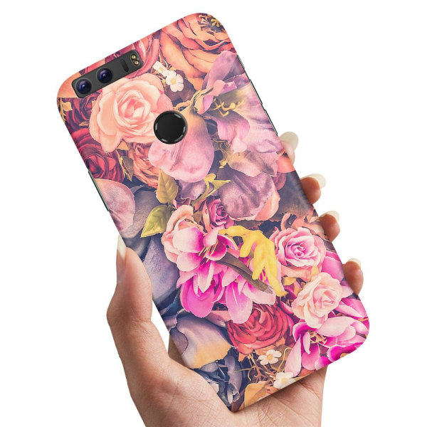 Huawei Honor 8 - Cover/Mobilcover Roses