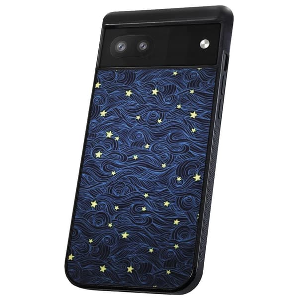 Google Pixel 6A - Cover/Mobilcover Stjernemønster