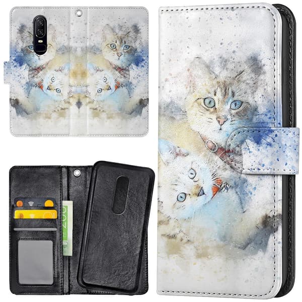 OnePlus 7 - Lommebok Deksel Katter