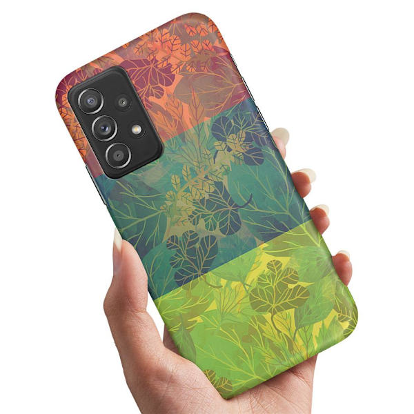 Samsung Galaxy A52/A52s 5G - Cover/Mobilcover Bladmønster Multicolor