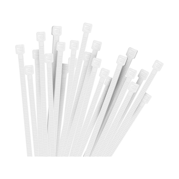 100-Pack Buntband / Kabelband - Vit