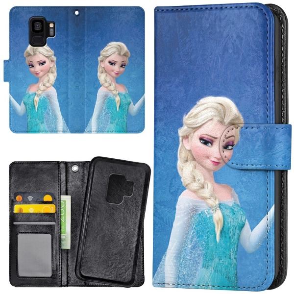 Samsung Galaxy S9 - Plånboksfodral/Skal Frozen Elsa