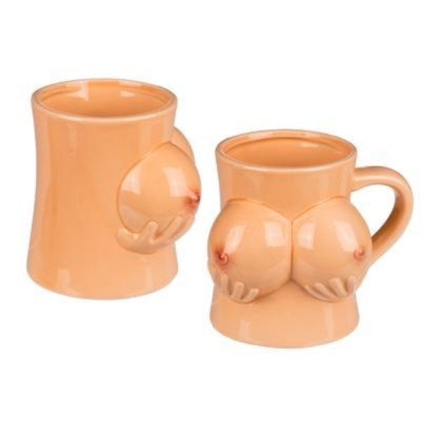 Mugg / Kaffemugg - Bröst Beige