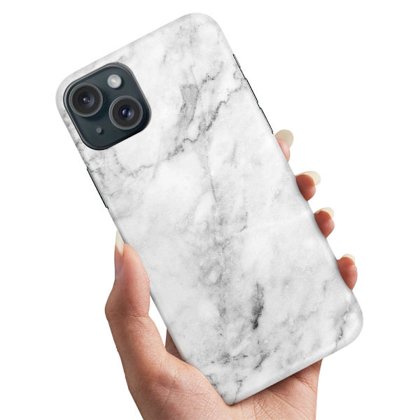 Deksel / Mobildeksel til iPhone 15 - Marmor