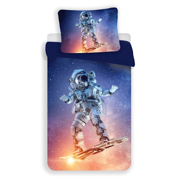 Astronaut Surf sängkläder 140×200 cm, 70×90 cm mikrofiber